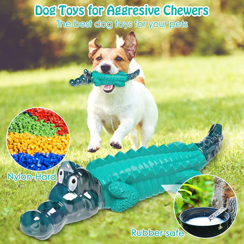 Dog Toys for Aggresive Chewers - Tough,Indestructible Dog Toys for Large